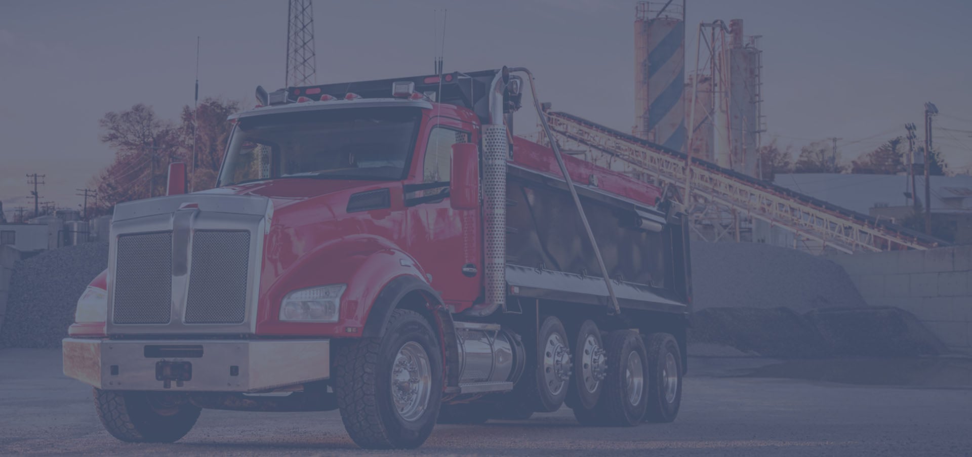 Dump Truck in Gavel Yard